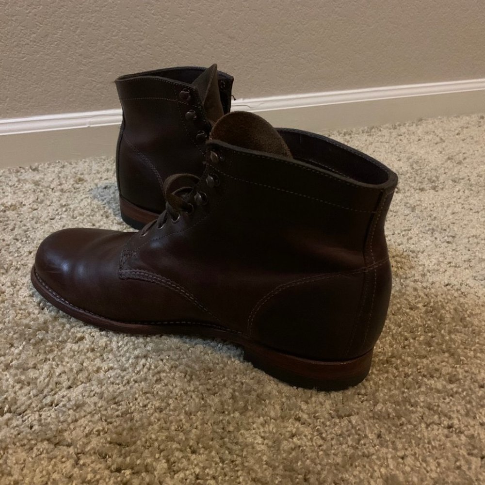 Wolverine 1000 Mile Boots Brown 10 - Picture 3 of 8